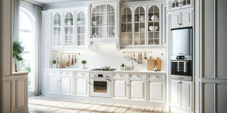 Styling Tips for Glass-Doored Kitchen Cabinets: Showcasing Your Best Wares - Megafurniture