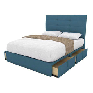 Arlen Fabric Drawer Bed Frame (Water Repellent) Singapore