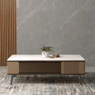 [AS-IS] Alistair Glossy Sintered Stone Coffee Table Singapore