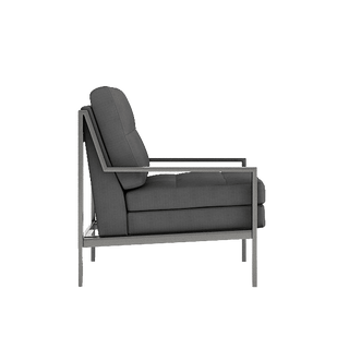 Axel Dark Grey Fabric Lounge Armchair by Zest Livings Singapore