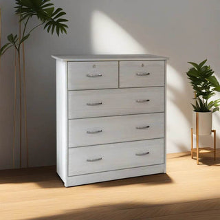 Carilyn White Wash Chest of Drawer Singapore