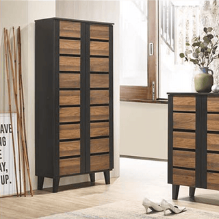 Casimir Tall Shoe Cabinet in Black Singapore