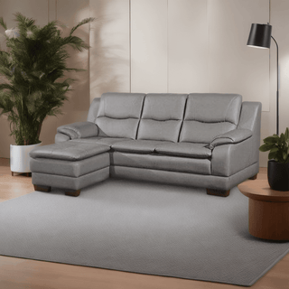 Deryk Leather Sofa + Ottoman Singapore