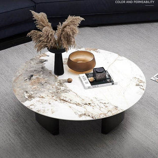 Despina Glossy Sintered Stone Coffee Table Singapore