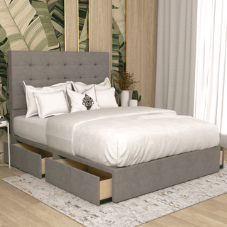 Edith Fabric Drawer Bed Frame Singapore