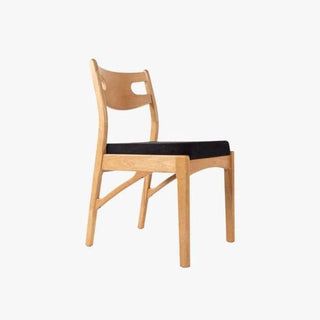 Elaina Black Fabric Wooden Dining Chair Singapore