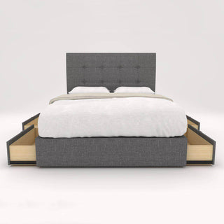 Ellie Fabric Drawer Bed Frame (Water Repellent) Singapore