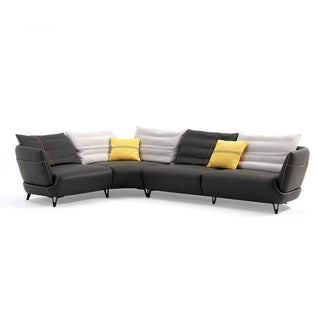 Eminence Sectional Genuine Leather Sofa by Chattel Singapore