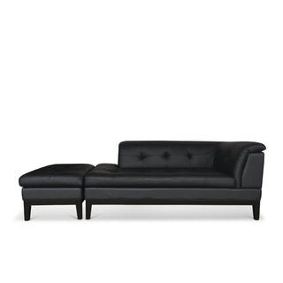 Ernie 2 Seater Faux Leather Sofa With Ottoman by Zest Livings Singapore