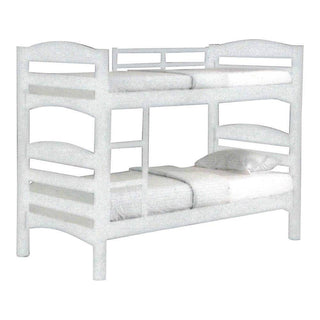 Fiona White Wooden Double Decker Bed Frame Singapore
