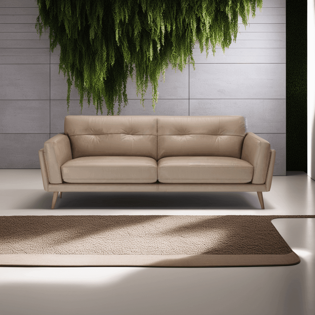 Buy affordable Gerry Beige Faux Leather Sofa at Megafurniture