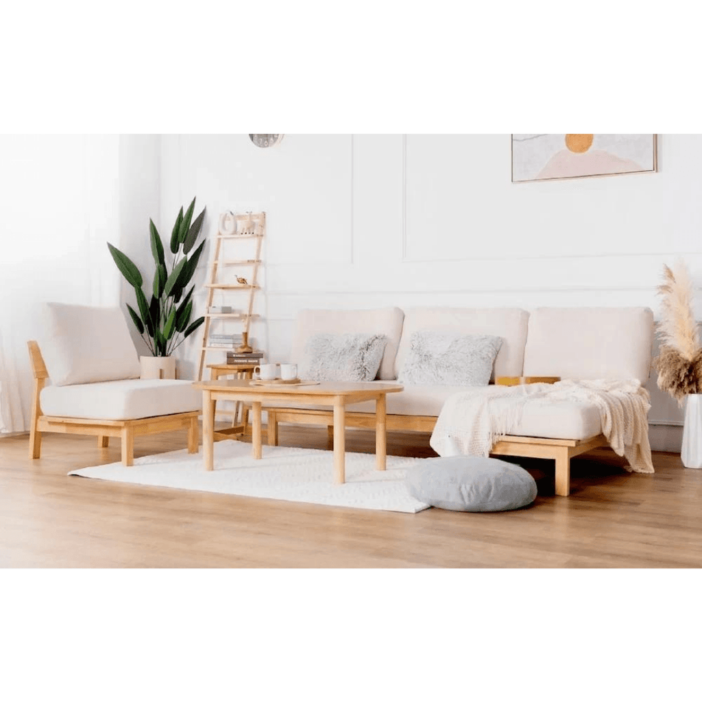 Ikea wooden deals frame sofa