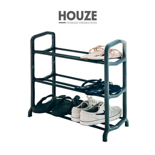 HOUZE - 3 Tier Extendable Shoe Rack (Length: 51-90cm) Singapore