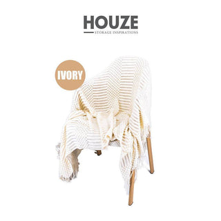 HOUZE - Tricote Blanket - Ivory Singapore