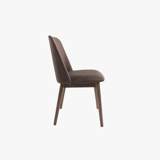 Lauren Brown Fabric Wooden Dining Chair Singapore
