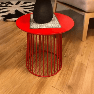 Marcellus Side Table in Red Singapore