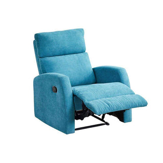 Marlene Blue Fabric Recliner Armchair Sofa Singapore
