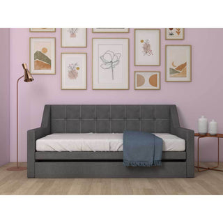 Merryle 3 in 1 Light Grey Fabric Daybed Pull Out Bed Frame (Water Repellent) Singapore