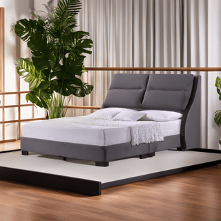 Pansy Grey Fabric Bed Frame (Water Repellent) Singapore