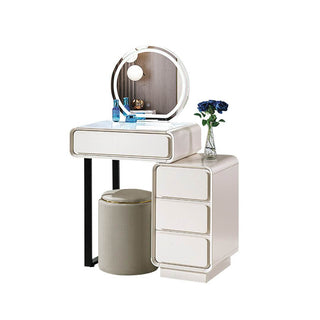 Peregrine Extendable White Dressing Table with Sintered Stone Top Singapore