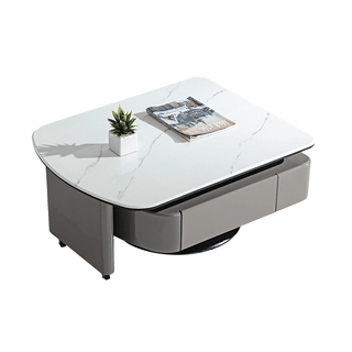 Sharlene Extendable Coffee Table with Tempered Glass Top Singapore