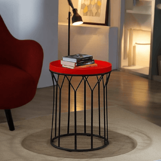 Solstice Side Table in Red Singapore