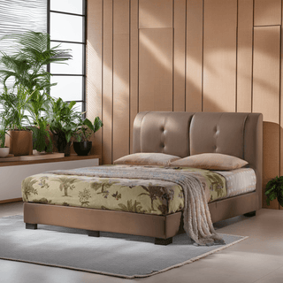 Tauri Faux Leather Bed Frame Singapore