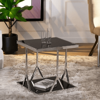 Theodosia Side Table in Silver Singapore