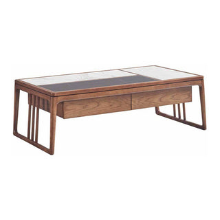 Walter Ash Wood Coffee Table with Sintered Stone Top Singapore