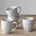 Pebble Grey / Set of 4 Mugs