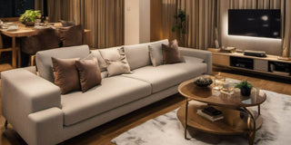 10 Creative Tips for Decorating Your 4-seater Sofa - Megafurniture