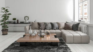 14 Confident Monochromatic HDB Living Room Interior Design Ideas - Megafurniture