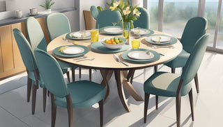 4-Person Round Dining Table: Perfect for Intimate Meals in Singapore - Megafurniture