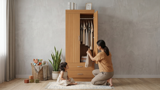 Children's wardrobe in a Singapore bedroom