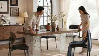 ining table in a Singapore home with practical sizing and clearance planning