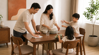 Four-seater dining set for a Singapore 4-room HDB
