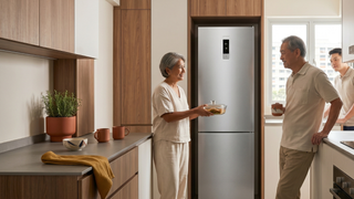 Modern fridge in a Singapore kitchen showing practical appliance planning