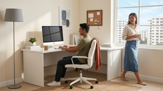 Home office chair in a Singapore study corner