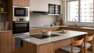 Induction stove in a Singapore kitchen