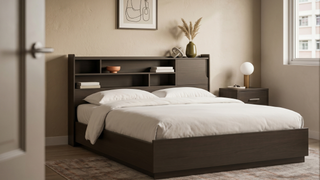 King mattress in a Singapore master bedroom with modern bed frame and soft bedding