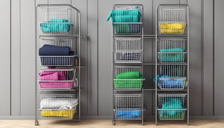 Laundry Basket Rack: Organise Your Laundry Room with Style! - Megafurniture