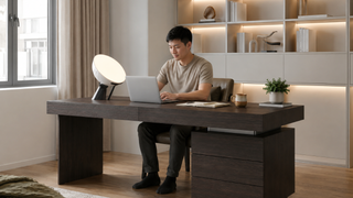 Office desk setup in a Singapore home office