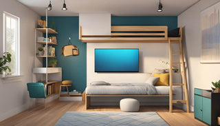 Revamp Your Bedroom with a Loft Bed with TV Underneath - Perfect for Singapore's Cosy Spaces! - Megafurniture