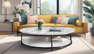 Round Marble Coffee Table Singapore: Elevate Your Living Room with Style - Megafurniture