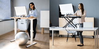 Standing Desks vs Sit-Stand Converters: Which Adjustable Computer Table Is Right for You? - Megafurniture