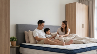 Unicorn mattress in a modern Singapore bedroom setup