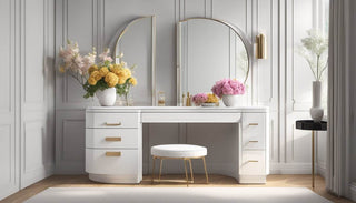 Upgrade Your Beauty Routine with a Modern Dressing Table with Mirror in Singapore - Megafurniture