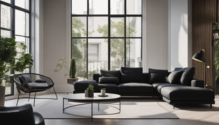 Upgrade Your Living Room with a Stylish Black L Shape Sofa - Perfect for Singaporean Homes! - Megafurniture