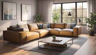 Upgrade Your Living Room with an L-Shaped Leatherette Sofa: The Perfect Addition for Singaporean Homes - Megafurniture