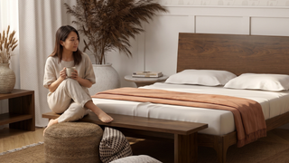 Well-made bed frame in a modern Singapore bedroom